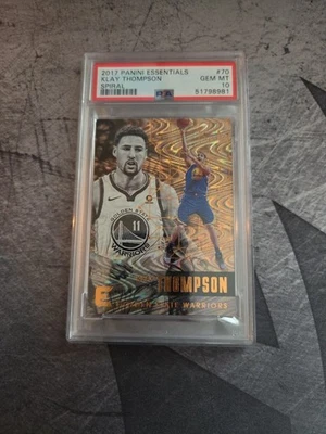 2017-18 Panini Essentials - Klay Thompson SPIRAL #70 PSA 10 - Image 1 of 2