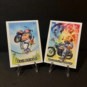 2025 GROSS CARD CARD CON DINNER 2 CARD SET EVIL KNIEVEL BY PAT CHAIMUANG - Picture 1 of 4
