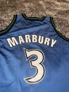 Camiseta de Colección Campeón Años 90 Minnesota Timberwolves Stephon Marbury Equipo NBA Talla 40 - Imagen 1 de 11