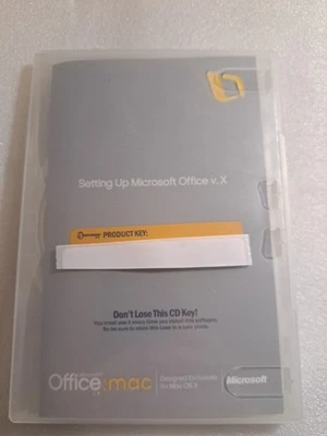 Microsoft Office: For Mac v. X Version V.X Office Software  & Product Key - Image 1 of 3