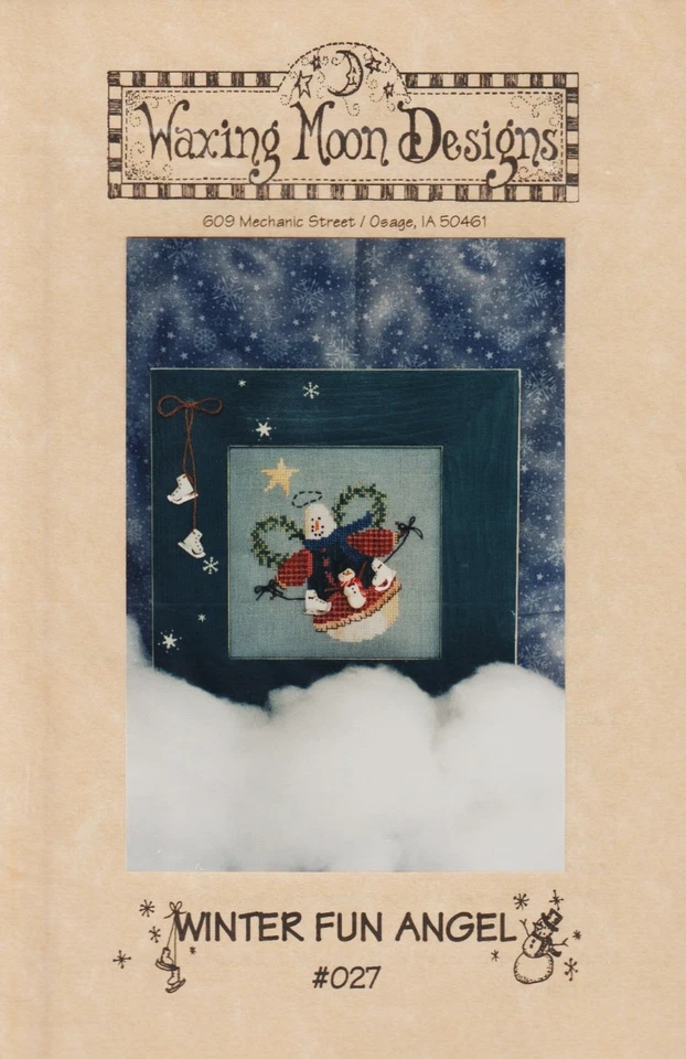 Winter Fun Angel by Waxing Moon cross stitch pattern - Image 1 of 1