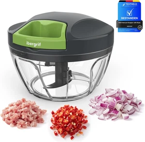 Ibergrif M501 Picadora Manual Con Cuerda, Picadora De Verduras Multifuncional, V - Imagen 1 de 14