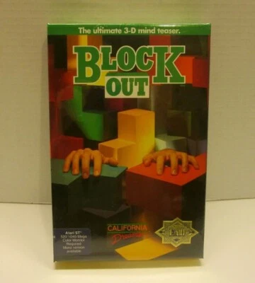 RARE Blockout by California Dreams for Atari ST - NEW - Image 1 of 2