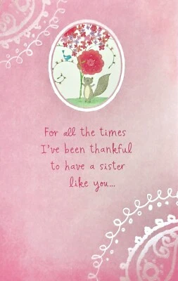 Tarjeta grande del día de la madre PARA HERMANA, linda flor de ardilla — American Greetings +✉ Foto 1 de 4