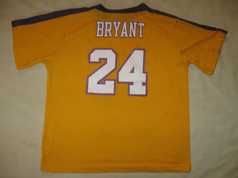 Kobe Bryant Los Angeles Lakers Sleepwear Top Shirt Youth Large 14 Boys Kids NBA Cover
