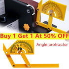 Angle Engineer Protractor Finder Measure Arm Ruler Gauge Tool + Brass Fitting
