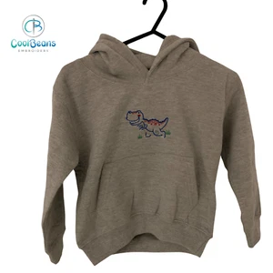 Sweat à capuche personnalisé pour enfants brodé dinosaure - Photo 1/2