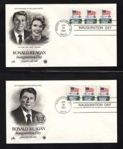 Two Ronald Reagan 1981 Inauguration Day Covers - Picture 1 of 1