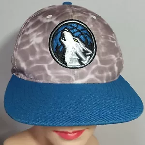 Minnesota Timberwolves Blue Mitchell & Ness Baseball Cap Hat - Picture 1 of 9