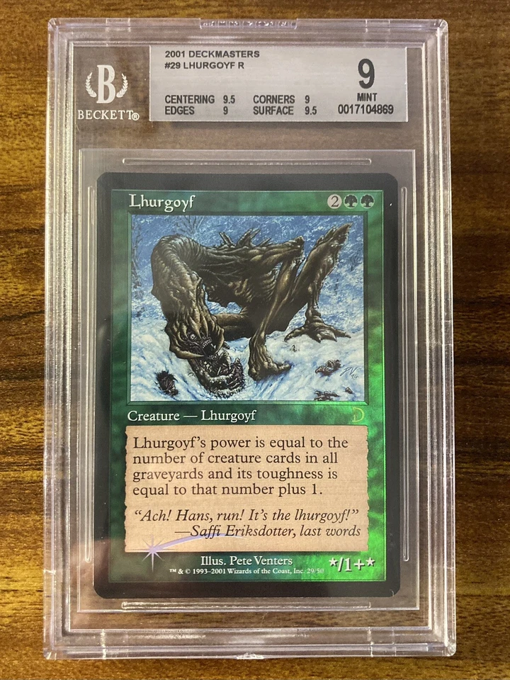 MTG✨LHURGOYF FOIL✨Deckmasters BGS QUAD 9’s++ MINT RARE Creature 2001 POP 3 ! - Image 1 of 4