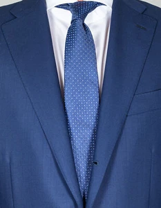 Kiton Krawatte in blau mit weißen Punkten / RegEUR240 - Bild 1 von 1