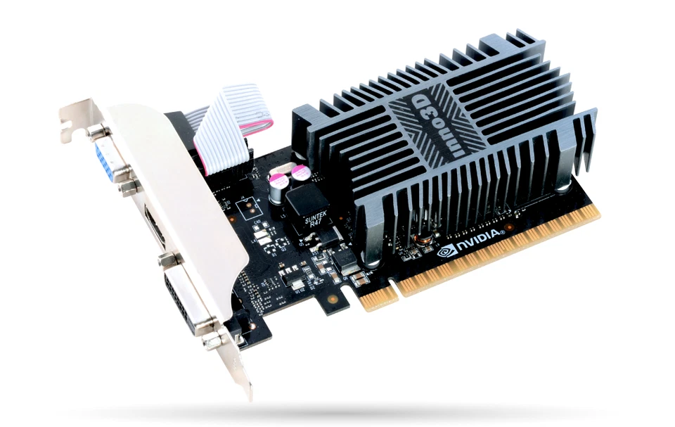 Inno3D GeForce GT 710 2GB SDDR3 LP DDR3 Graphic Card 4096x2160 VGA DVI HDMI - Image 1 of 1