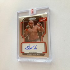 Derrick Lewis 2022 Panini Prizm UFC Signatures Autographed Auto Card A #SG-DLW