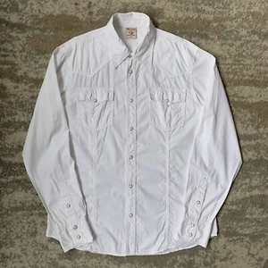 True Religion Hemd XXL Herren weiß Western Perlen Druckknopf bestickt langarm - Bild 1 von 10