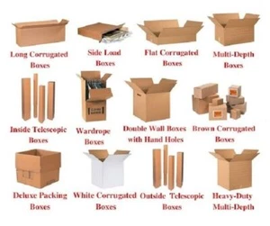 24-26" Corrugated Boxes PICK YOUR SIZE Shipping/Moving Boxes 5 10 15 20 25 Pack - Picture 1 of 13