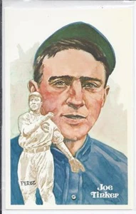 1980 Salón de la Fama del Béisbol Arte Tarjetas Postales # 2 Serie Joe Tinker Cubs No.47 - Imagen 1 de 1