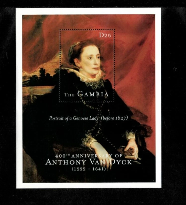 Gambia 2000 - Anthony Van Dyck Artist - Souvenir Stamp Sheet - Scott #2219 - MNH - Image 1 of 1