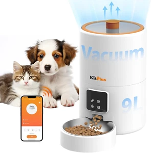 Vakuum Automatischer Katzenfutterspender, 9L Katzenfutterspender, App Timer zum Füttern, Keep Fo - Bild 1 von 12