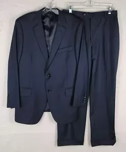 Brooks Brothers 1818 Fitzgerald Estrato Suit Navy Striped Mens Size 42S/37 *Read - Picture 1 of 24