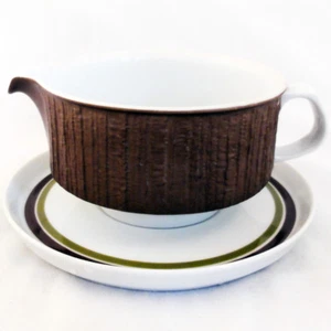 ARCTA BROWN by Thomas Gravy Boat & Stand NEW NEVER USED made in Germany - Picture 1 of 3