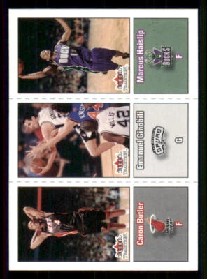 2002-03 Fleer Tradition #288 Caron Butler RC/Manu Ginobili RC/Marcus Haislip RC - Image 1 of 2