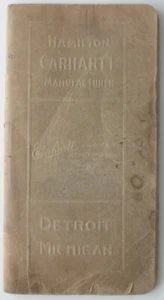 1907 CARHARTT Railroad Log Book Illus Work Glove Overall Uniform Factory Detroit - Picture 1 of 13