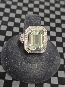 Wunderschöner Turmalin Statement Ring 925 Sterling Silber Ringgröße 7 Reinheit - Bild 1 von 5