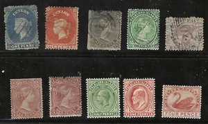 BRITISH COMMONWEALTH 1870-1890 CEYLON, FALKLANDS, TRANSVAAL & AUSTRALIA CLASSICS - Picture 1 of 1