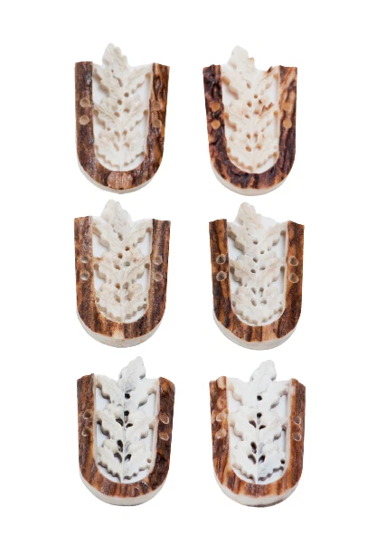 Sewing Buttons | Natural Antler Flatback Fasteners For Crafts, DIY, Clothing - Image 1 of 4