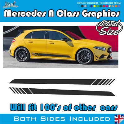 Mercedes A CLass Sport Stripes Decals Stickers Graphics AMG A45 003 - Image 1 of 4