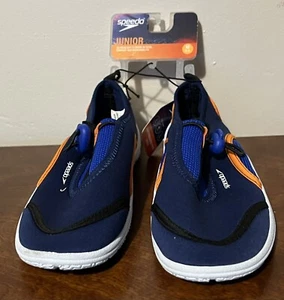 Speedo Junior Surfwalker Schuhe - Schwarz/Orange/Blau - Größe M (2 - 3) - Bild 1 von 8