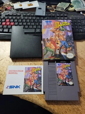 Ikari Warriors III 3 The Rescue (Nintendo, NES 1991) Complete In Box CIB RARE  - Image 1 of 4