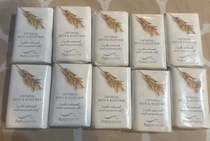 Haferflocken Bad & Körper Seife Bar 10er Pack Kokosöl Pure & Gentle Skincare Natural - Bild 1 von 4