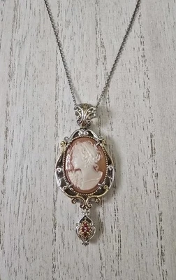Collar colgante camafeo de plata esterlina Michael Valitutti Gems En Vogue Foto 1 de 4