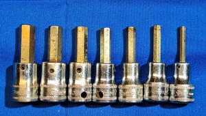 Juego de brocas hexagonales métricas Snap-On 207EFAMY 7 piezas 3/8" / cabeza Allen 4-10 mm - Imagen 1 de 6