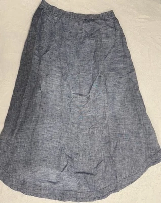 Nic + Zoe юбка женщин 4 синий льняной юбка Flowy лето мимо колена - Изображение 1 из 4