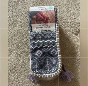 Brand new Muk Luks women’s slipper socks grey - Picture 1 of 3