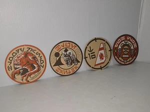✨Star Wars GALAXY’S EDGE OGA’S CANTINA COASTERS Complete Set of 4 - Picture 1 of 2