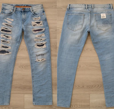 CIPO & BAXX GEILE DENIM JEANS HERREN HOSE ABGEFAHREN ROCKER DESTROYED W30 L34 - Bild 1 von 4