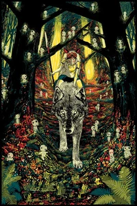 Princess Mononoke San Movie Raid71 Regular Poster Art Print Mondo Studio Ghibli - Picture 1 of 3