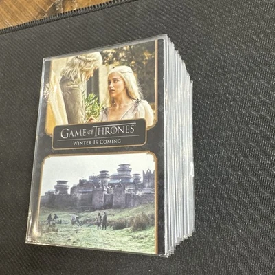 GAME OF THRONES THE COMPLETE SERIES VOL. 1 RITTENHOUSE 2020 73-CARD SET - Image 1 of 3