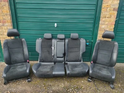 HONDA CIVIC MK8 2006-2011 SI COMPLETE SEATS HALF LEATHER INTERIOR GOOD CONDITION - Image 1 of 4