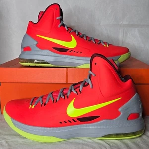 Nike KD 5 V Men's Basketball Shoes Bright Crimson Red Volt Grey Size 14 NOS 2012 - Picture 1 of 8