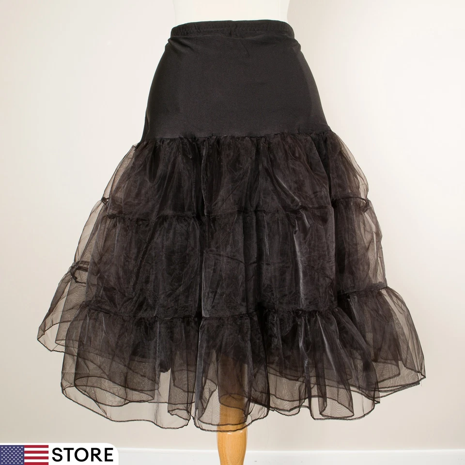 💖 Tutú Gótico Organza Tafetán Falda Negra XL Enagua Fiesta Club Crinolina Y2k Foto 1 de 4