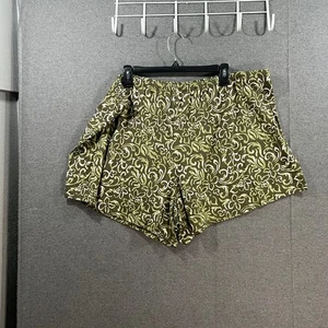 Pantalones Cortos Anybody Lush Jersey Estampado Puli Oliva/Hawaiano Talla 2X - Imagen 1 de 6