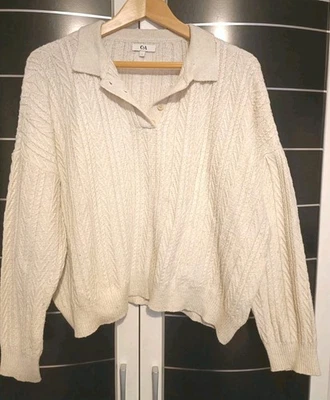 Pullover Damen Strickpullover  L hellbeige - Bild 1 von 4