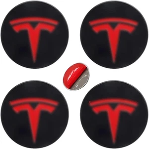 4PCS Wheel Cover Center Caps Sticker for Tesla Model 3 Model Y Emblem Hubcaps... - Picture 1 of 13