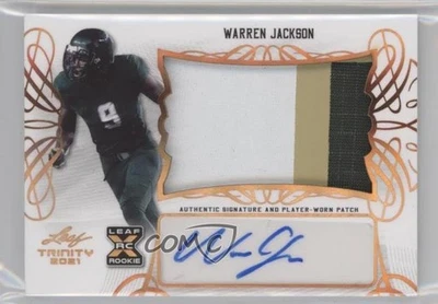2021 Leaf Trinity Patch Auto Warren Jackson #PA-WJ1 Patch Auto - Image 1 of 2