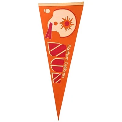 WFL Southern California Sun Vintage Defunct 1975 Team Logo Football Pennant  - Image 1 of 2