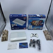 Sony PS3 PlayStation 3 Super Slim Limited Edition Console 500GB White with Box